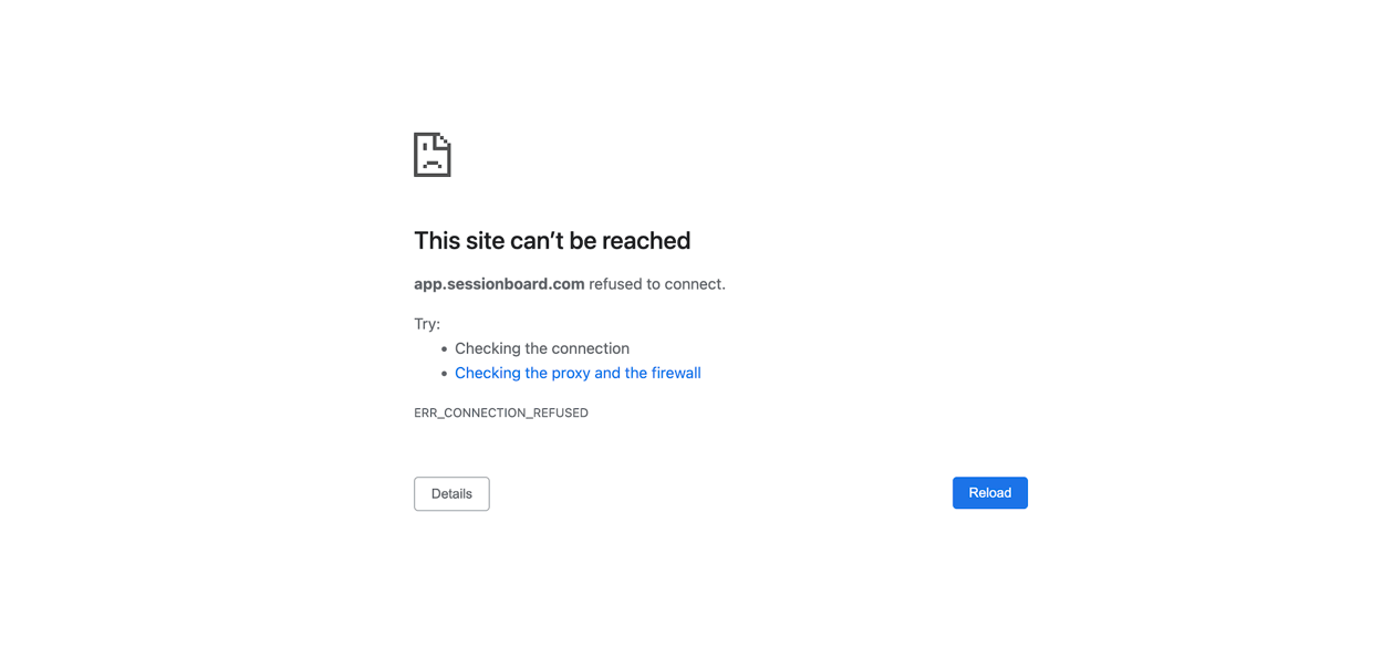 Why does my computer say "This site can't be reached"?